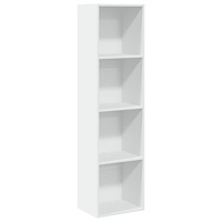 vidaXL Bokhylla vit 40x30x152 cm konstruerat trä