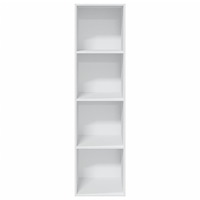 vidaXL Bokhylla vit 40x30x152 cm konstruerat trä