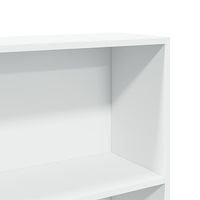 vidaXL Bokhylla vit 80x30x189 cm konstruerat trä