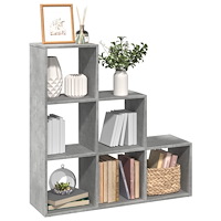 vidaXL Bokhylla/Rumsavdelare 3 hyllplan 99x29x99 cm konstruerat trä