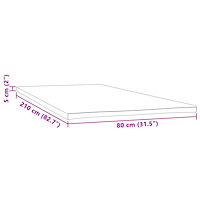vidaXL Madrasskydd 80x210x5 cm