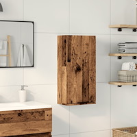 vidaXL Badrumsskåp väggmonterat artisan ek 32x20x67 cm