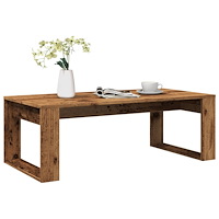 vidaXL Soffbord åldrat trä 102x50x35 cm konstruerat trä