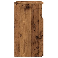 vidaXL Sängbord 2 st åldrat trä 50x32x60cm konstruerat trä