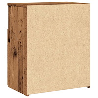 vidaXL Sängbord 2 st åldrat trä 50x32x60cm konstruerat trä