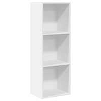 vidaXL Bokhylla vit 40x30x114 cm konstruerat trä