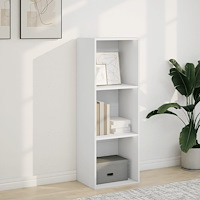 vidaXL Bokhylla vit 40x30x114 cm konstruerat trä