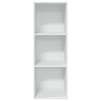 vidaXL Bokhylla vit 40x30x114 cm konstruerat trä