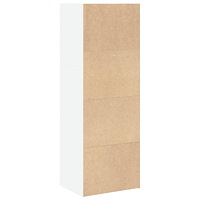 vidaXL Bokhylla vit 40x30x114 cm konstruerat trä