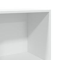vidaXL Bokhylla vit 40x30x114 cm konstruerat trä
