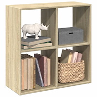 vidaXL Bokhylla/Rumsavdelare sonoma-ek 69,5x29x69,5 cm konstruerat trä