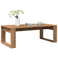 vidaXL Soffbord artisan ek 102x50x35 cm konstruerat trä