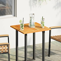 vidaXL Bordsskiva 60x60x2 cm fyrkantig massiv akacia