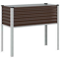 vidaXL Odlingslåda brun 100x41x90 cm stål