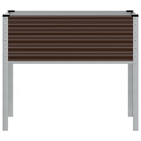 vidaXL Odlingslåda brun 100x41x90 cm stål