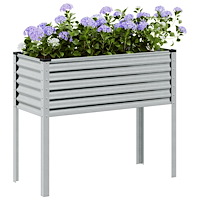 vidaXL Trädgårdskruka 100x41x90 cm galvaniserat stål