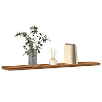 vidaXL Vägghyllor 4 st åldrat trä 60x20x1,5 cm konstruerat trä