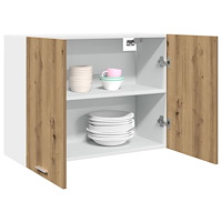 vidaXL Väggskåp “Lyon” artisan ek 80x31x60 cm konstruerat trä