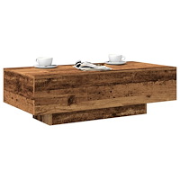 vidaXL Soffbord åldrat trä 100x49,5x31 cm konstruerat trä