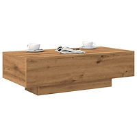 vidaXL Soffbord artisan ek 100x49,5x31 cm konstruerat trä