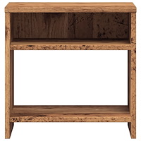 vidaXL Sängbord 2 st åldrat trä 40x30x40 cm konstruerat trä