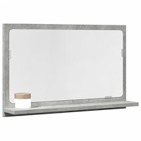 vidaXL Spegelskåp för badrum betonggrå 60x11x37 cm konstruerat trä