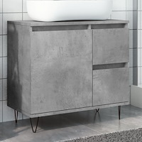 vidaXL Tvättställsskåp betonggrå 65x33x60 cm konstruerat trä
