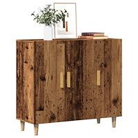 vidaXL Skänk gammalt trä 90x34x80 cm konstruerat trä