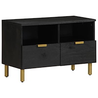 vidaXL Tv-bänk svart 70x33x46 cm konstruerat trä