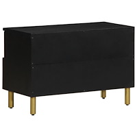 vidaXL Tv-bänk svart 70x33x46 cm konstruerat trä