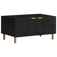 vidaXL Soffbord svart 80x50x40 cm konstruerat trä
