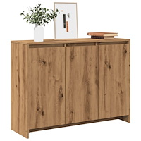 vidaXL Skänk artisan ek 102x33x75 cm konstruerat trä