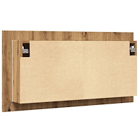 vidaXL Spegelskåp med LED artisan ek 90x12x45 cm konstruerat trä