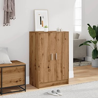 vidaXL Skoskåp artisan ek 60x35x92 cm konstruerat trä