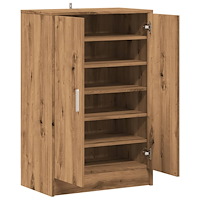 vidaXL Skoskåp artisan ek 60x35x92 cm konstruerat trä