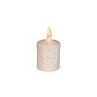 STAR TRADING Blockljus STAR T Paula LED 11,5cm beige