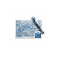 Maps International Ltd Alpine Skiing Collect and Scratch Print