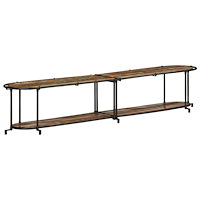 vidaXL Tv-bänk 200x42x40 cm massivt återvunnet trä