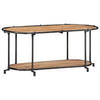 vidaXL Tv-bänk 100x42x40 cm massivt akaciaträ