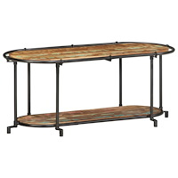 vidaXL Tv-bänk 100x42x40 cm massivt återvunnet trä