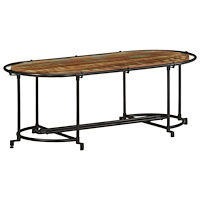 vidaXL Soffbord 110x55x40 cm massivt återvunnet trä