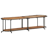 vidaXL Tv-bänk 160x42x40 cm massiv akaciaträ