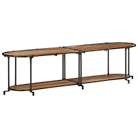 vidaXL Tv-bänk 160x42x40 cm massiv akaciaträ