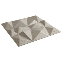 vidaXL Väggpaneler 12 st beton 50x50 cm XPS 3 m² diamant
