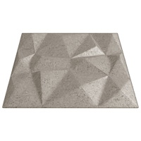 vidaXL Väggpaneler 12 st beton 50x50 cm XPS 3 m² diamant