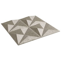vidaXL Väggpaneler 12 st beton 50x50 cm XPS 3 m² origami