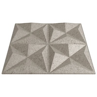 vidaXL Väggpaneler 12 st beton 50x50 cm XPS 3 m² origami