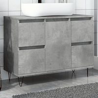 vidaXL Badrumsskåp betonggrå 80x33x60 cm konstruerat trä