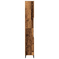 vidaXL Badrumsskåp åldrat trä 30x30x190 cm konstruerat trä