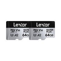 LEXAR Lexar microSDXC Silver Plus 1066x UHS-I/U3/A2/4K R205/W100 (V30) 64GB - 2pack